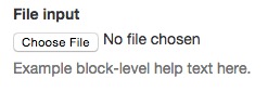 Default Bootstrap file upload button